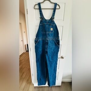 Vintage 90’s Carhartt Men's Classic Blue Denim Overalls
